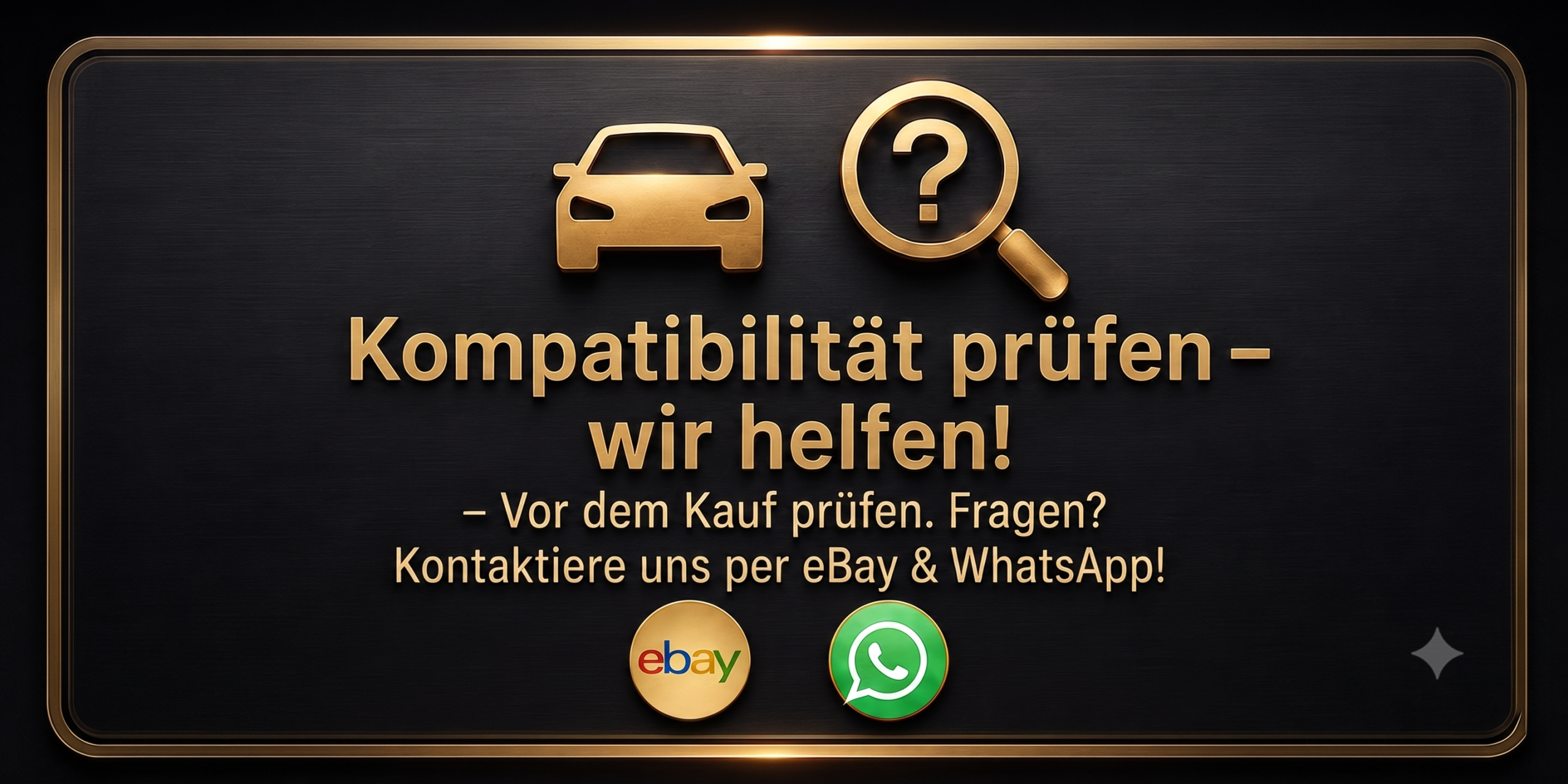 Kompatibilität prüfen – OE-Nummer vergleichen!